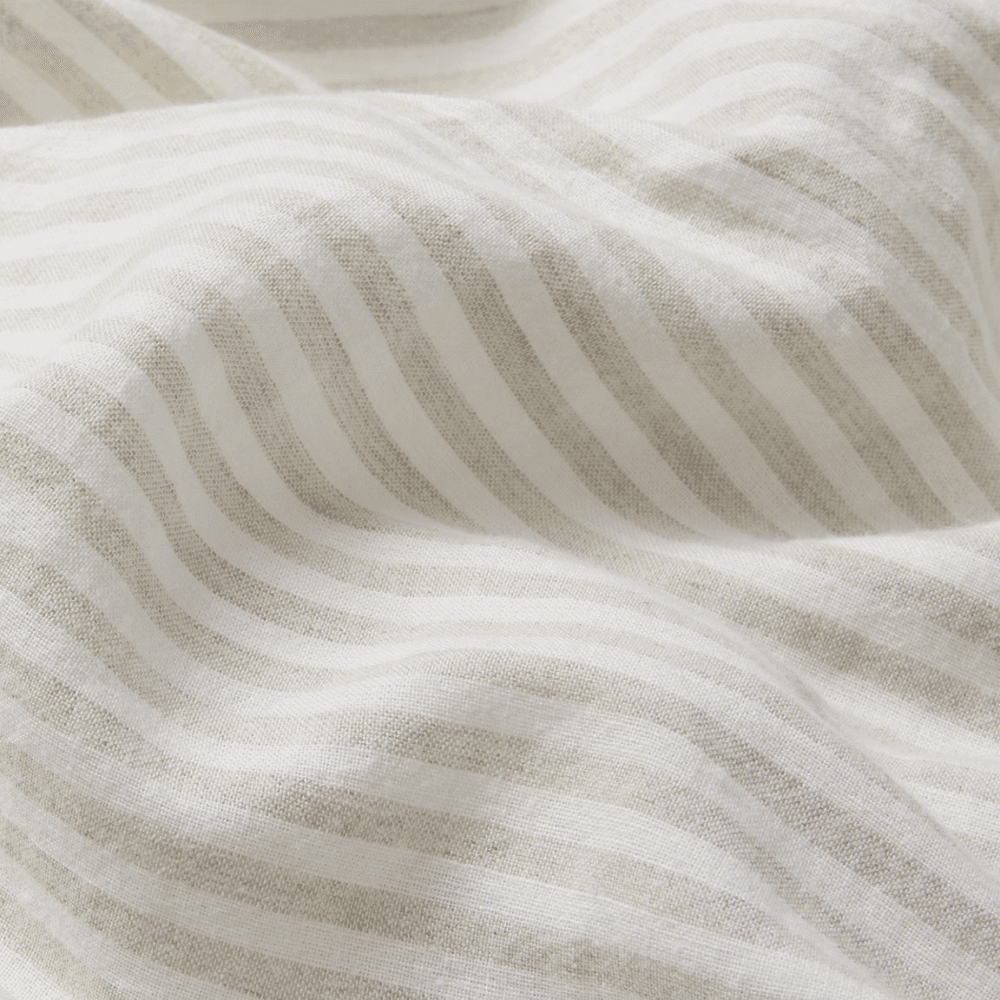 Stripe Linen Blend Duvet Cover