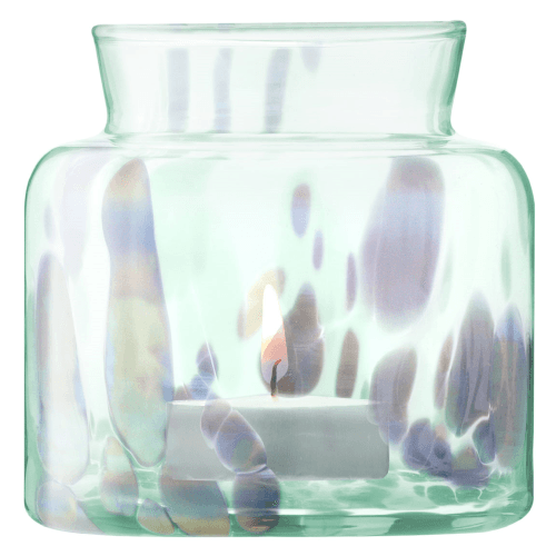 Image showing the Sea Glass Tealight Holder, Ocean Blue product.