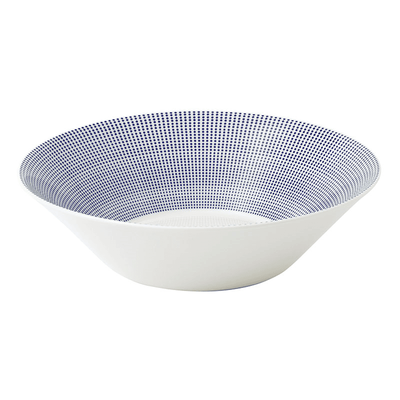 Pacific - Dots Serving Bowl, Blue