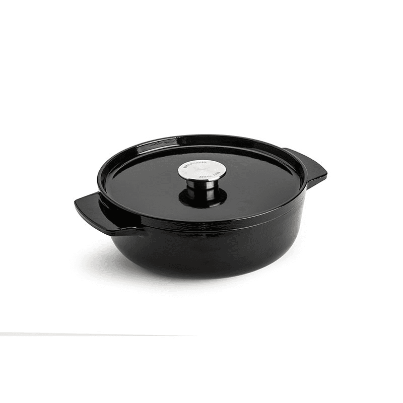 Cast Iron Oval Non-stick Casserole Dish with Lid