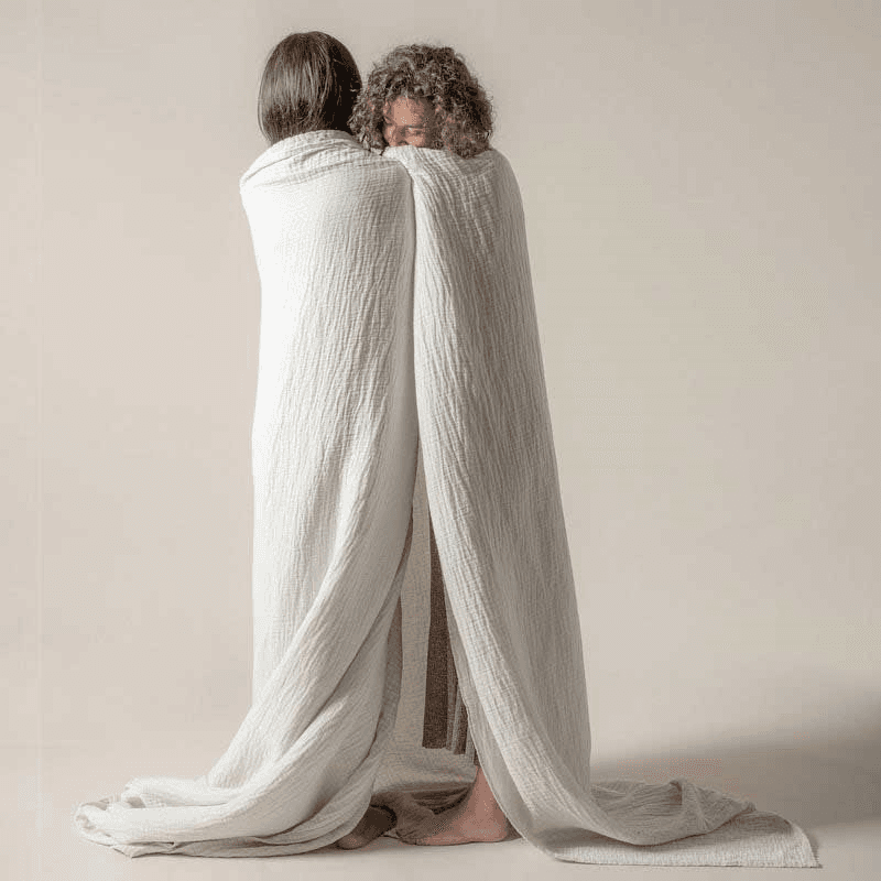 The Linen & Cotton Throw, Clay