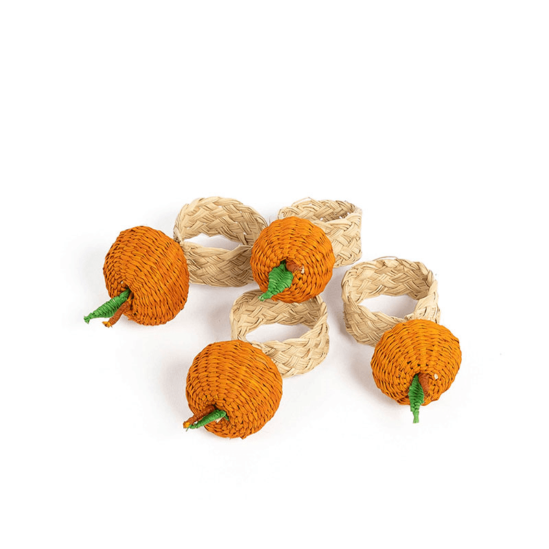 Oranges Set of Napkin Rings