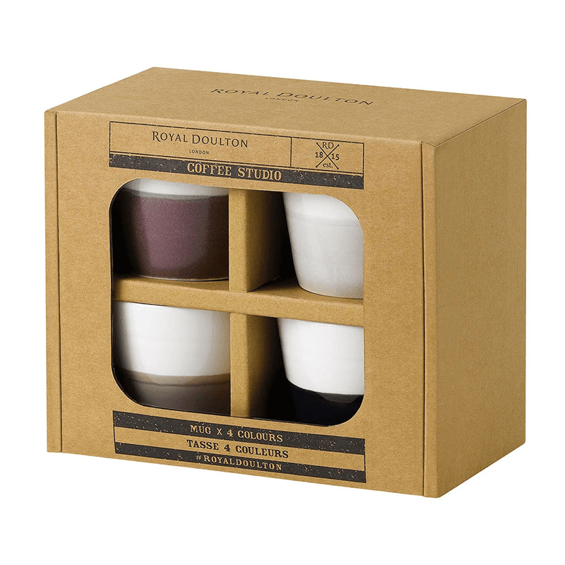 Coffee Studio Set of 4 Mugs, Mixed