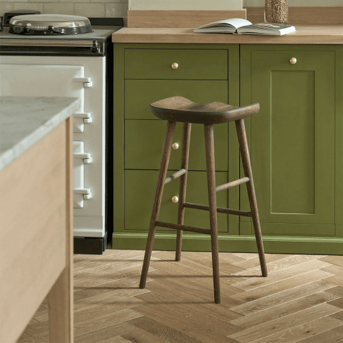 Image showing the Ludlow Bar Stool, Darkened Oak product.