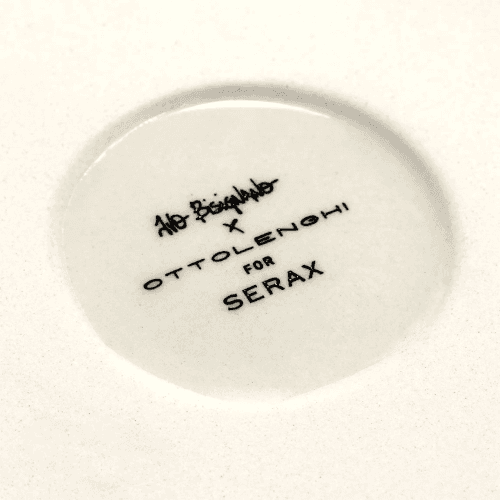 Image showing the Ottolenghi Set of 2 large plates, White And Blue product.