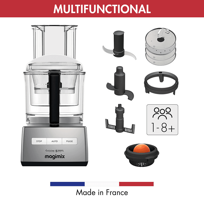 5200 XL Food processor 18591, Satin