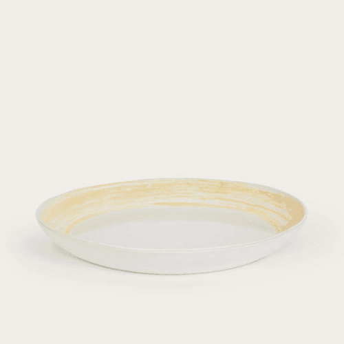 Image showing the Amberley Round Platter, Yellow product.