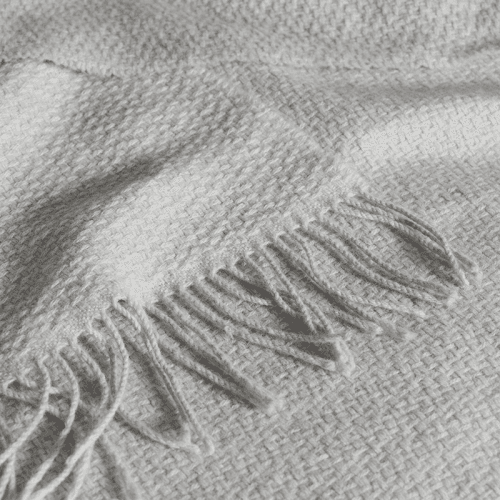 Image showing the Chepstow Cashmere Blend Throw, Grey product.