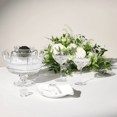 Image showing the Mastercraft Irish Lace 2 Piece Caviar Set, Clear product.