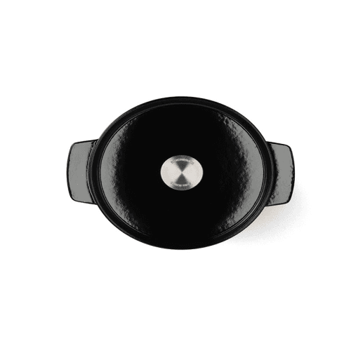 Image showing the Cast Iron Oval Non-stick Casserole Dish with Lid product.