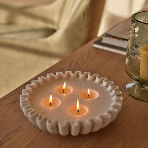 Image showing the Malpas Candle, White product.