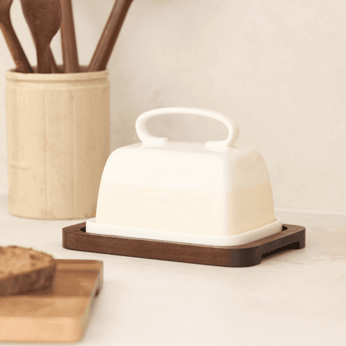 Image showing the Butter Dish Set, White product.