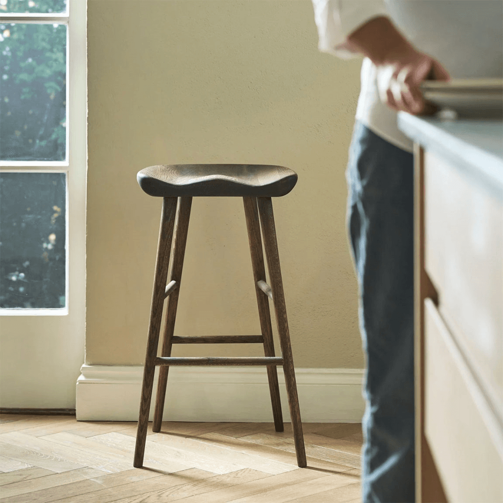 Ludlow Bar Stool, Darkened Oak