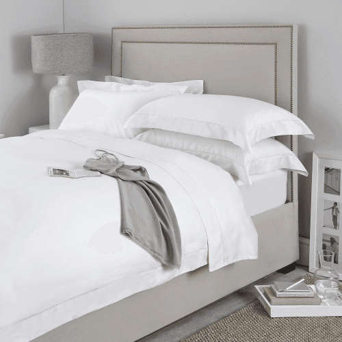 Image showing the Connaught Deep Fitted Sheet, Chalk product.