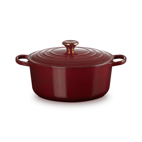 Image showing the Signature Cast Iron Round Casserole, D28 cm, Garnet product.