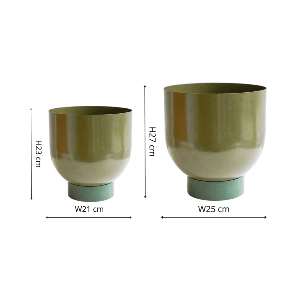 Austin Set of 2 Dual Metal Planters