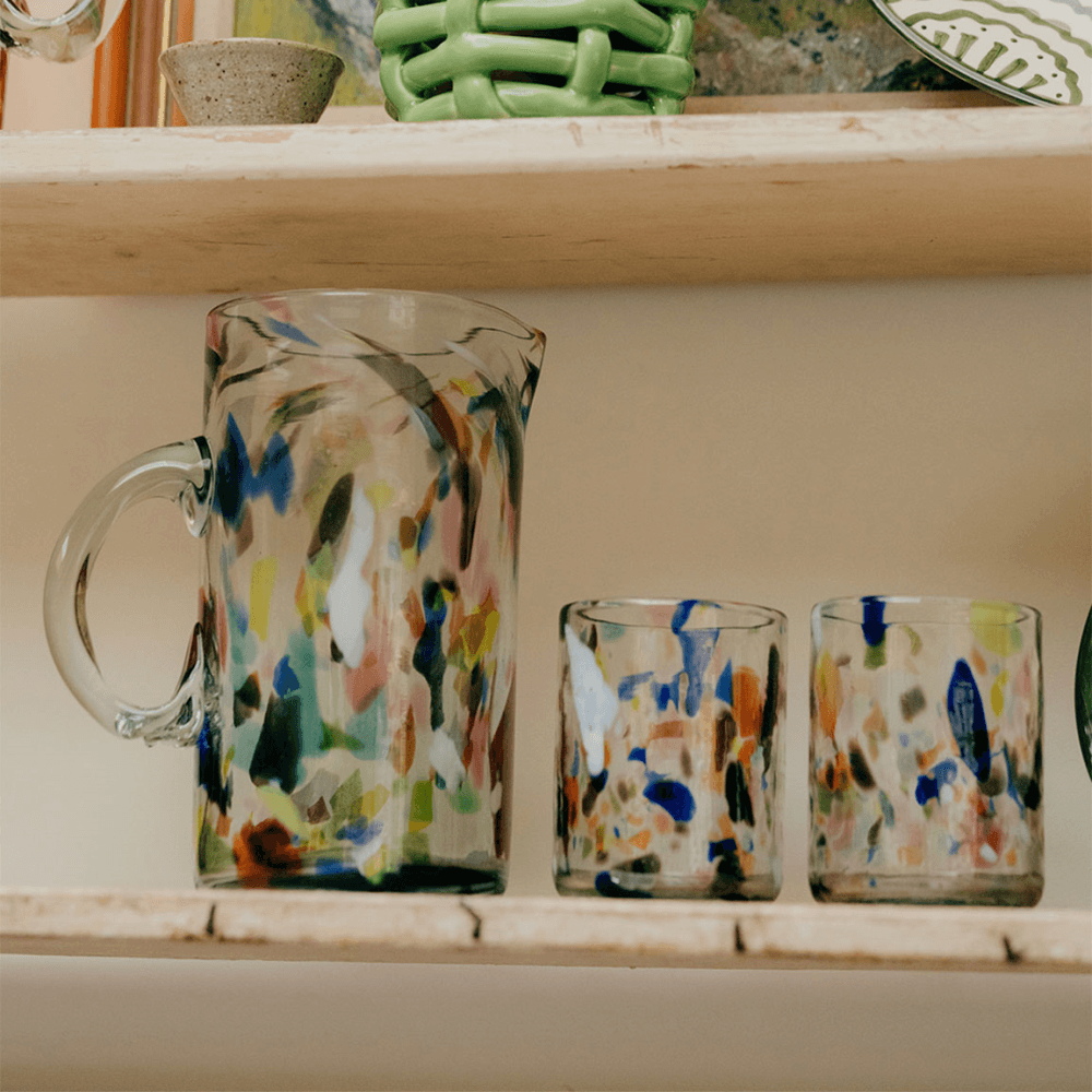 Terrazzo Set of 2 Tumblers, Multi