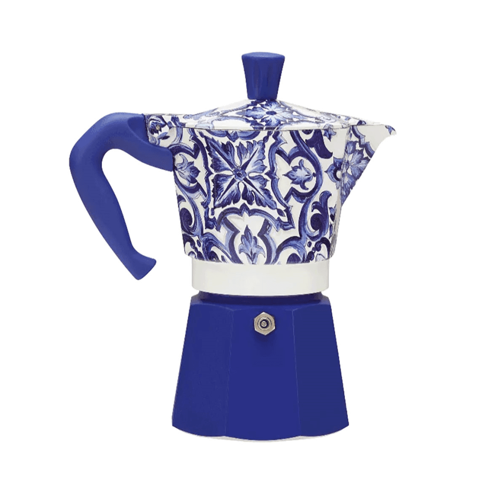 Moka Dolce & Gabbana Espresso Pot, Mediterranean Blue