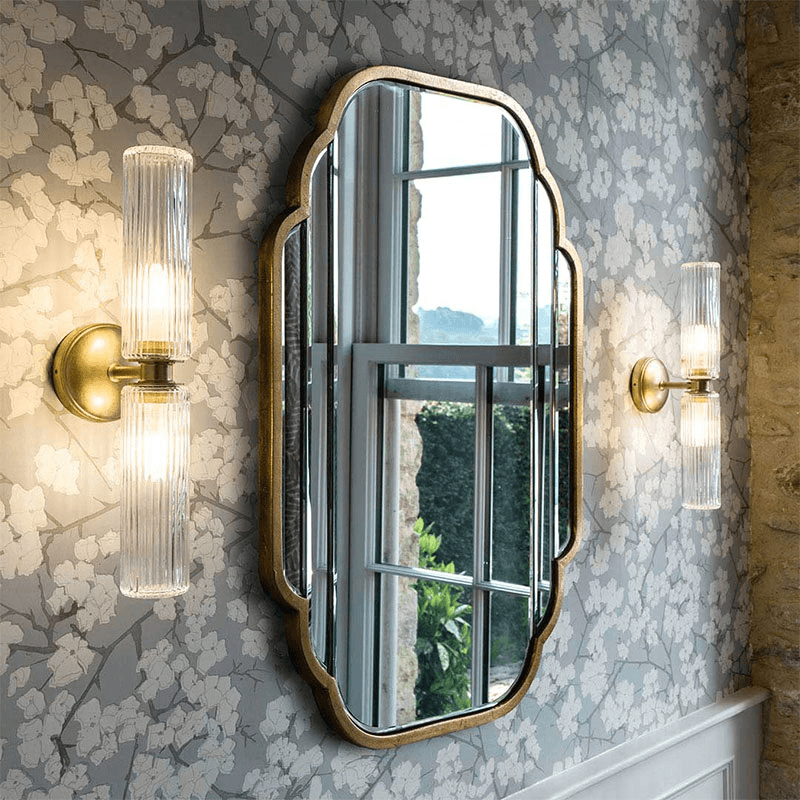 Claremont Flutted Glass Wall Light