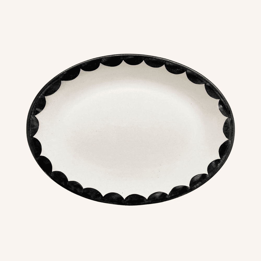 Cascos Set of 2 Trays, Jet Black