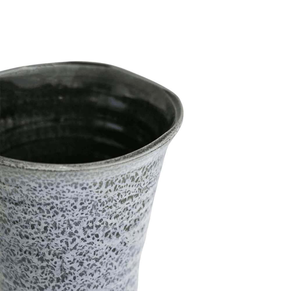 Vallo Reactive Glaze Taperer Planter, Blue