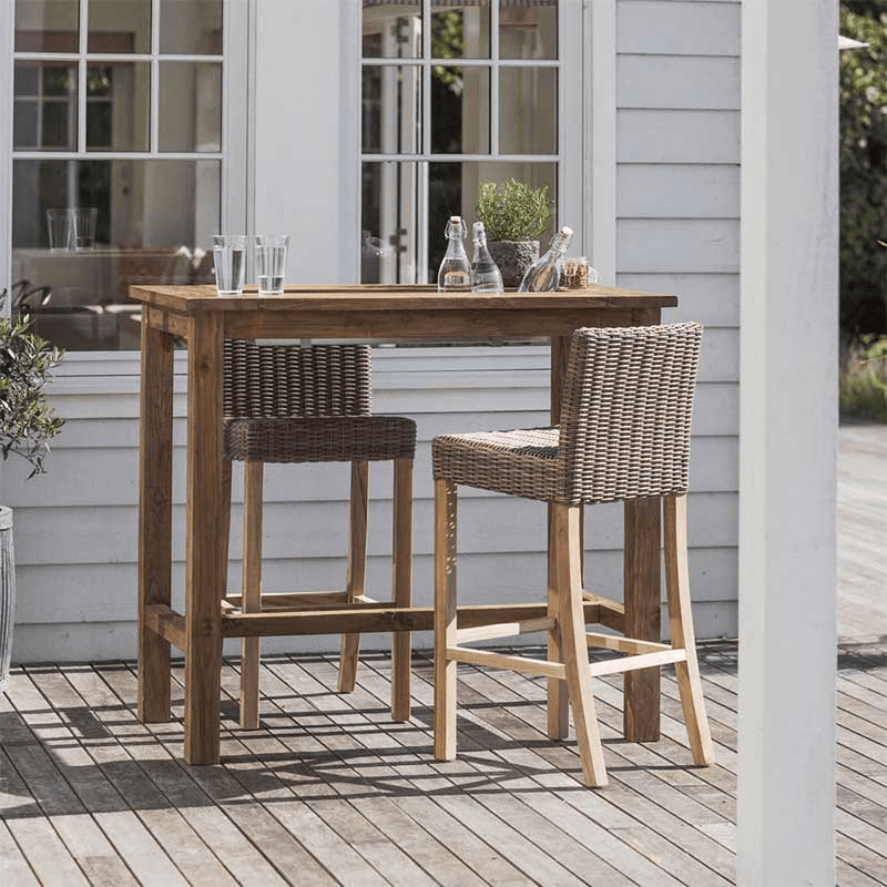 St Mawes Bar Table with Trough, Natural