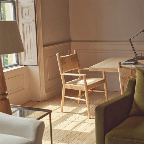 Image showing the Tilbury Rattan Carver Chair, Natural Oak product.