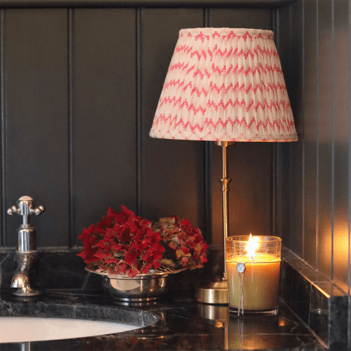 Image showing the The Drake Rechargeable Lamp Base, Antique Brass product.