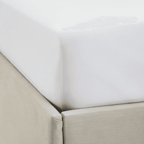 Image showing the Symons Double Row Cord Fitted Sheet, White product.