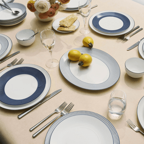 Image showing the Gio Pinstripe Side Plate, White product.
