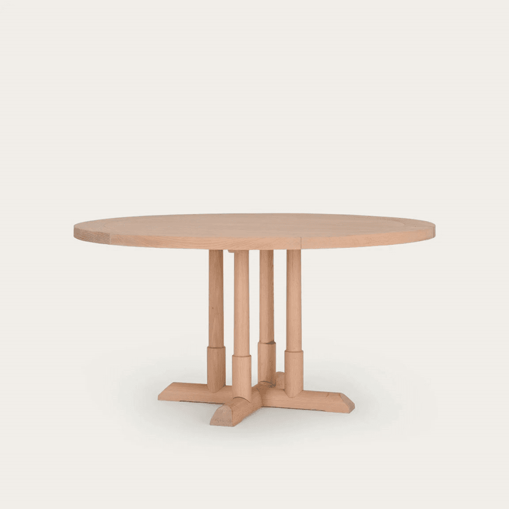 Battersea 6 Seater Round Dining Table, Oak