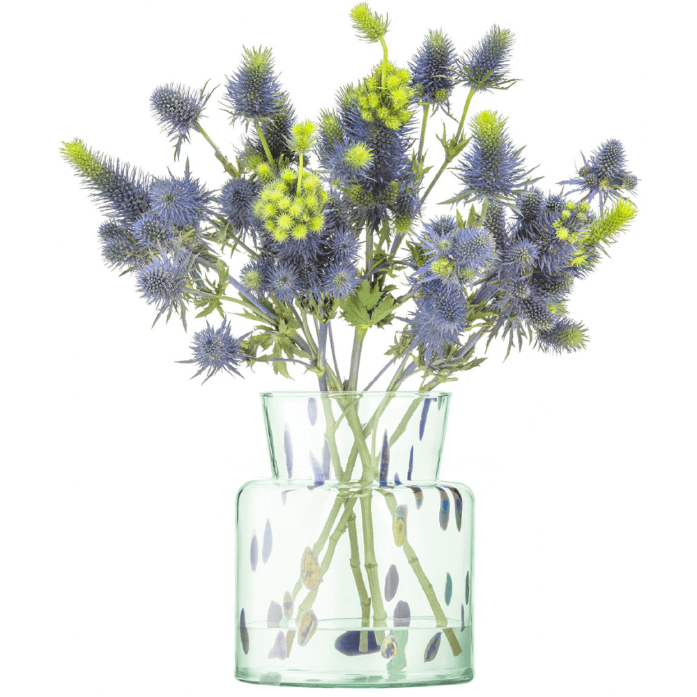 Sea Glass Vase, Ocean Blue