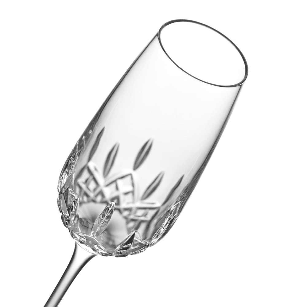 Lismore Essence Set of 2 Champagne Flutes, Clear