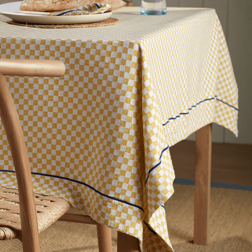 Image showing the Glassette Cecilia Tablecloth, Yellow product.