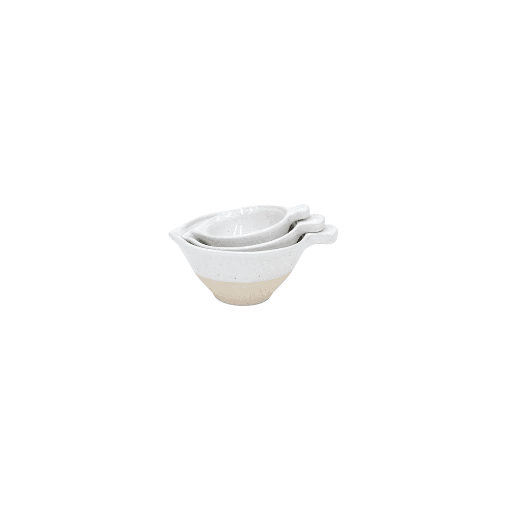 Fattoria Set of 3 Measuring Cups, White