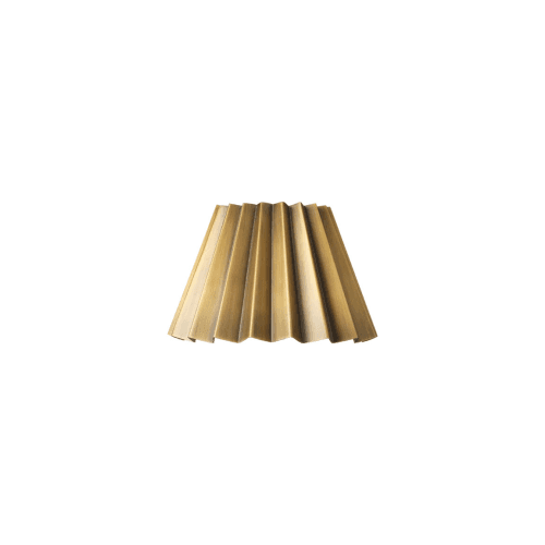 Image showing the Mini Pleated Lampshade, Brass product.