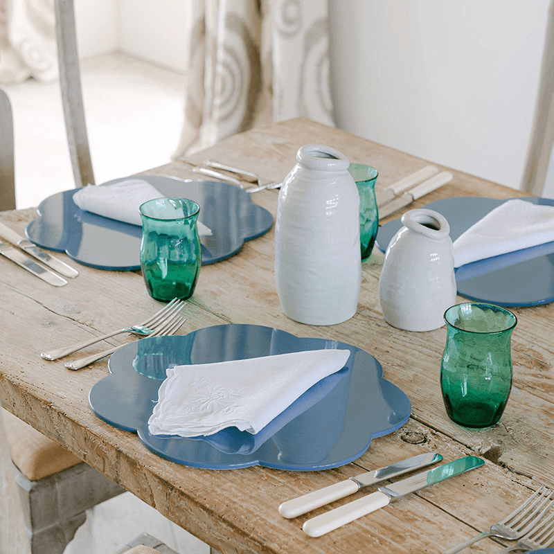 Lacquered Scallop Set of 4 Placemats