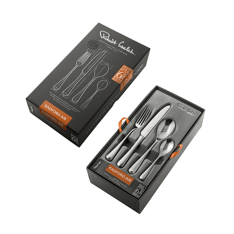 Radford Air 24 Piece Cutlery Set, Stainless Steel