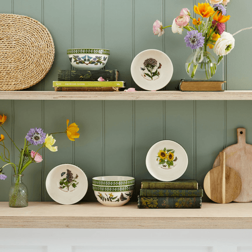 Image showing the Botanic Garden Etchings Set of 6 Stacking Bowls, Multi product.