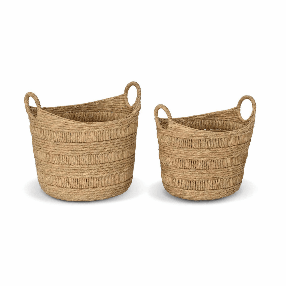 Bilberry Woven Boat Basket, Natural