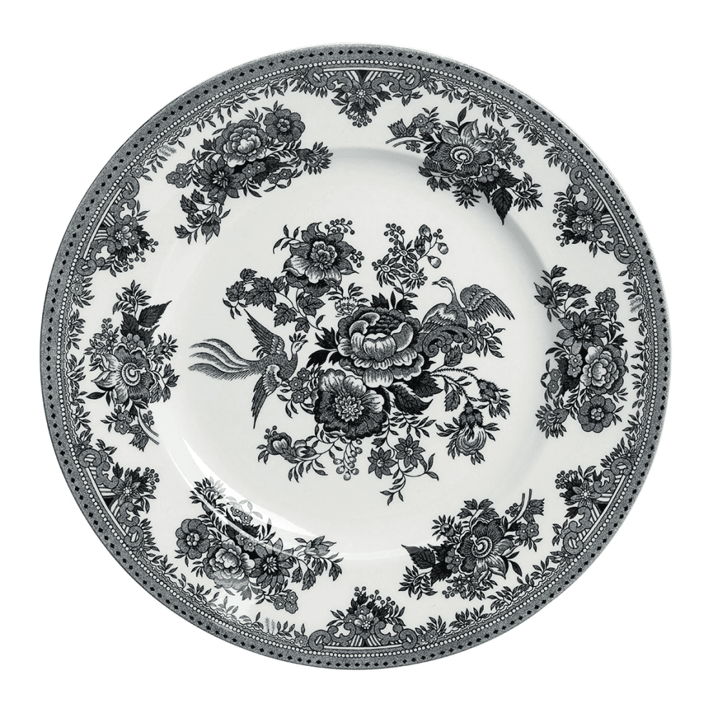 Asiatic Pheasants Plate, Black & White