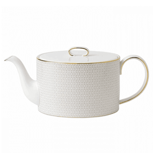 Image showing the Gio Gold Teapot, Gold/White product.