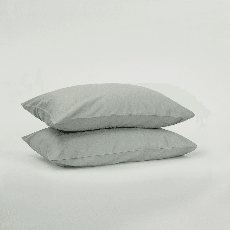 The Original 300 Thread Count Sateen Pair of Pillowcases, Sage Green