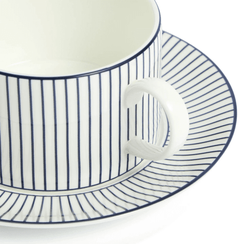 Image showing the Gio Pinstripe Teacup & Saucer product.