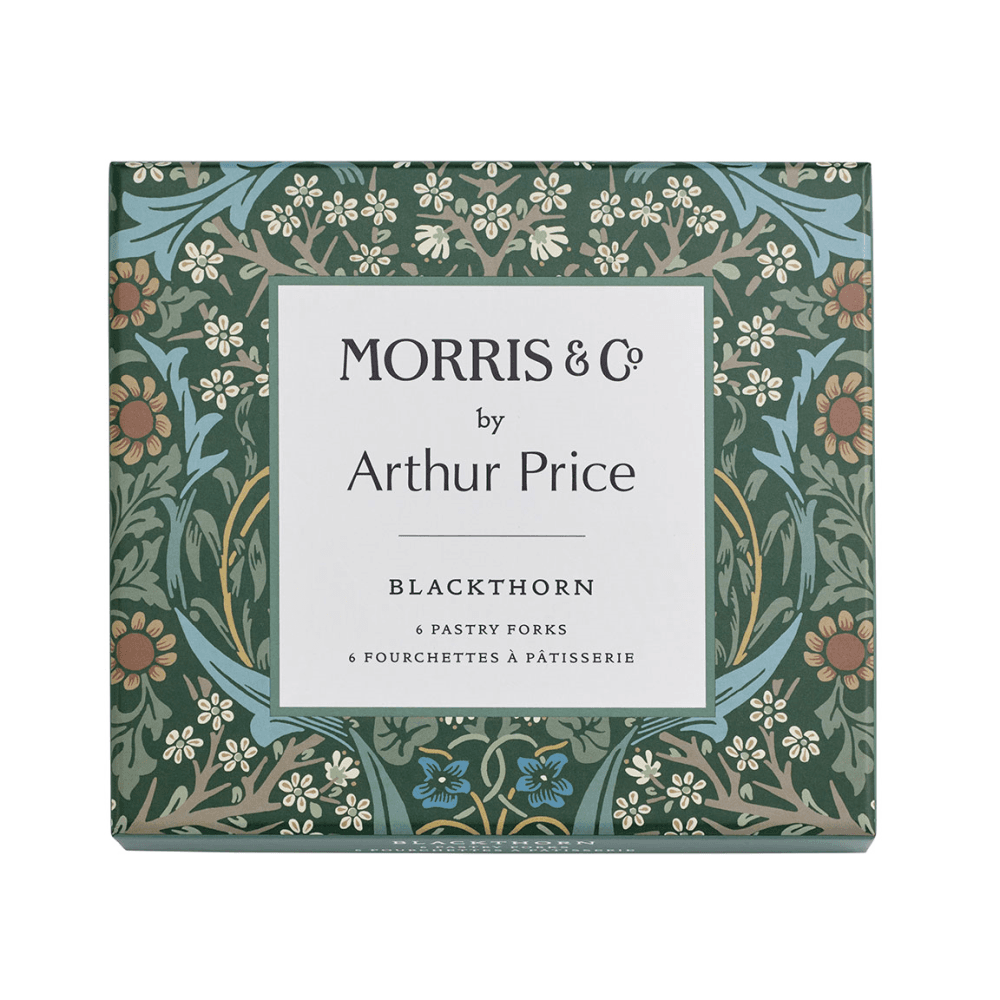 Morris & Co Set of 6 Pastry Forks, Stainless Steel