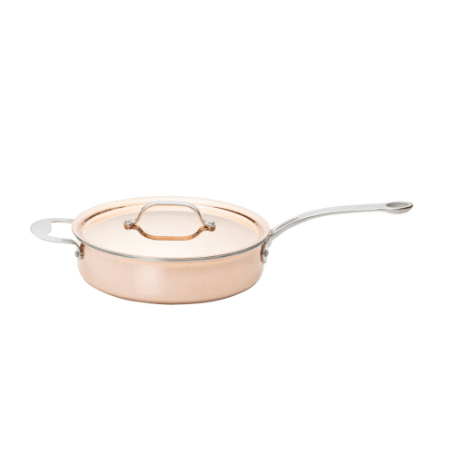 Image showing the Sautepan with lid tri-ply, Copper product.