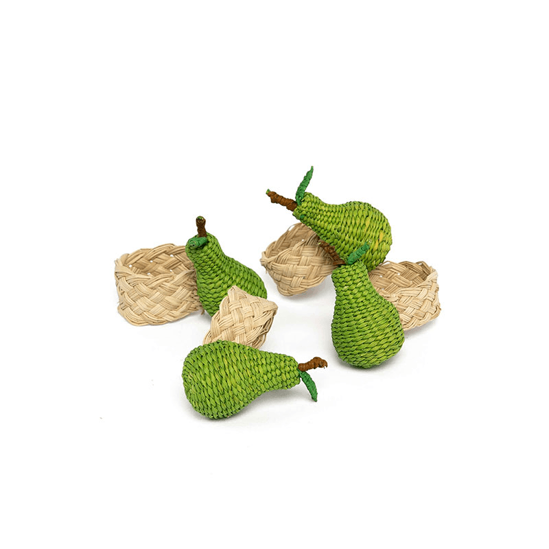 Pear Set of Napkin Rings