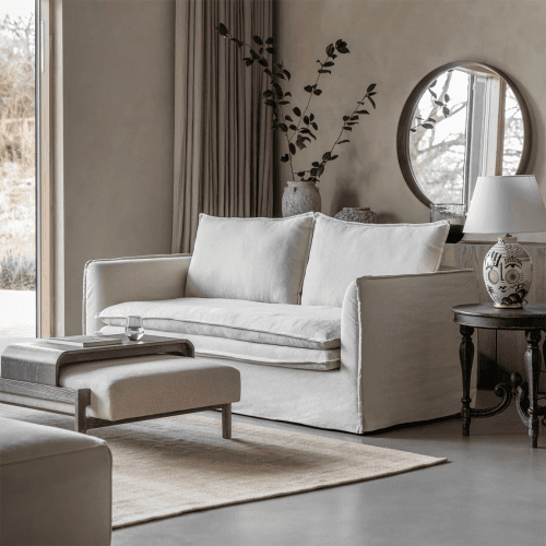 Image showing the Aldbury Tailored Sofa, Oatmeal product.