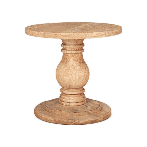 Image showing the Laya Mango Wood Side Table, Natural product.