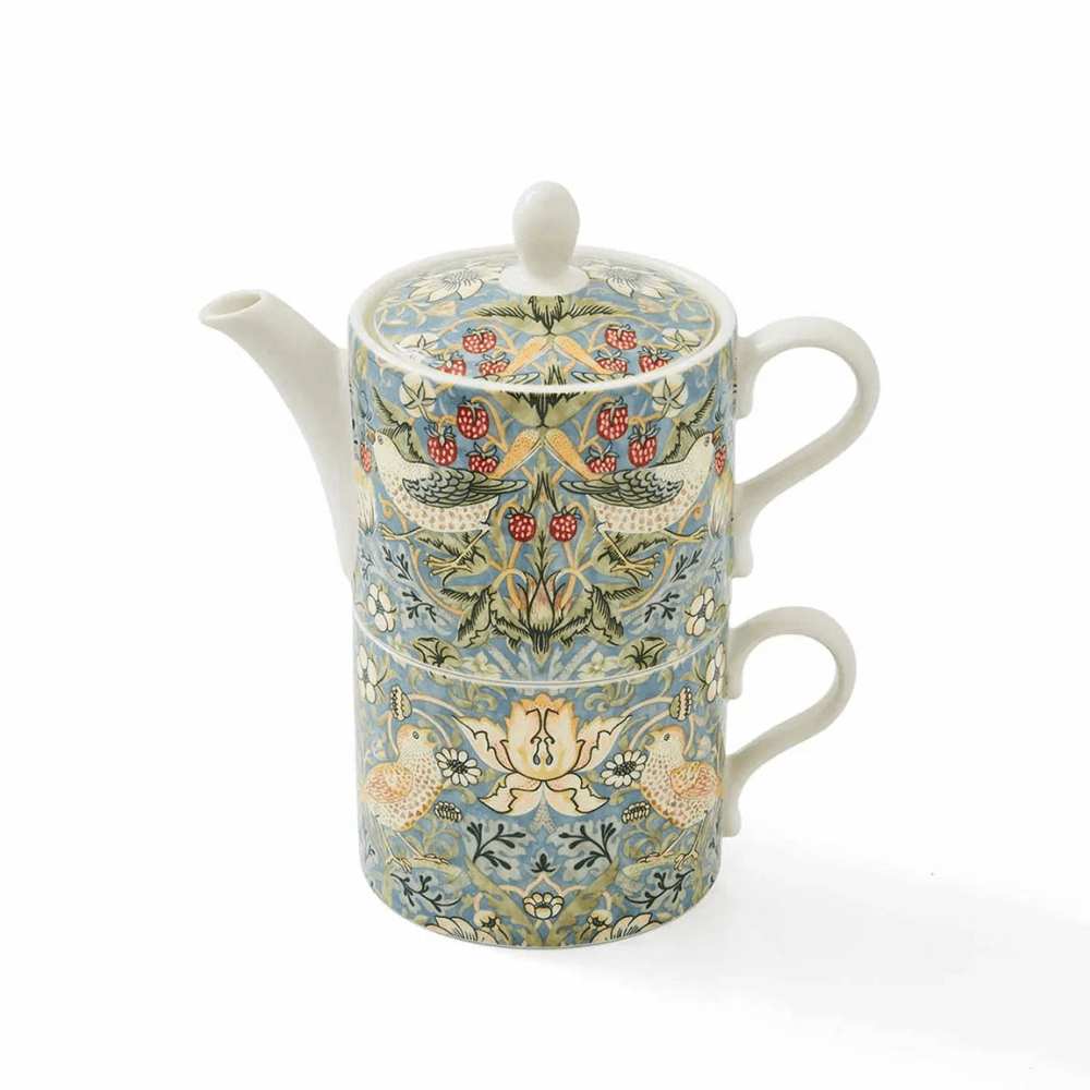 Morris & Co Tea for One Set, Strawberry Thief